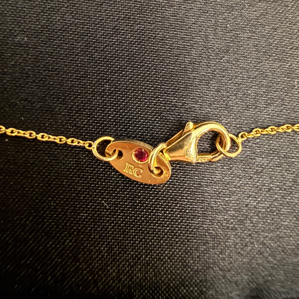 Roberto Coin 18K Yellow Gold Seven-Station Diamond Necklace - Picture 11 of 15